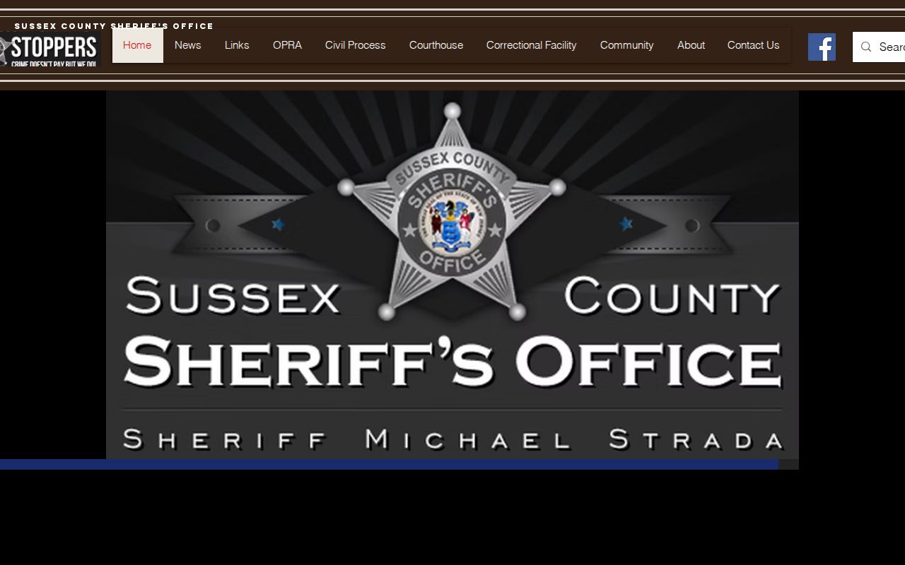 Sussex County Sheriff criminal records and corrections website